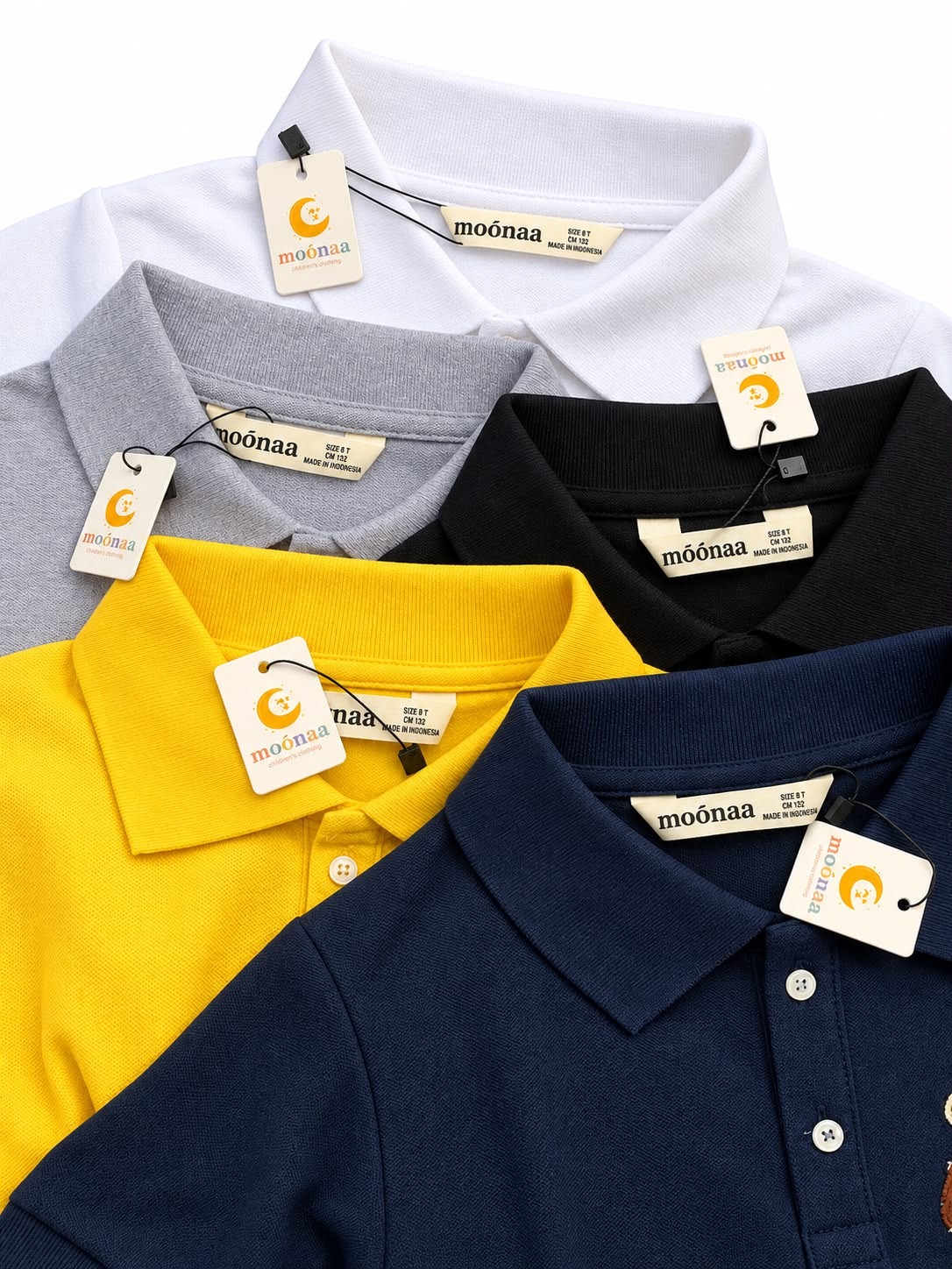 Moona Unisex Polo Shirts