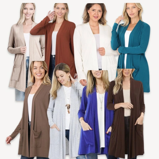 Image of ZENANA Cardigan Dewasa Lengan Panjang