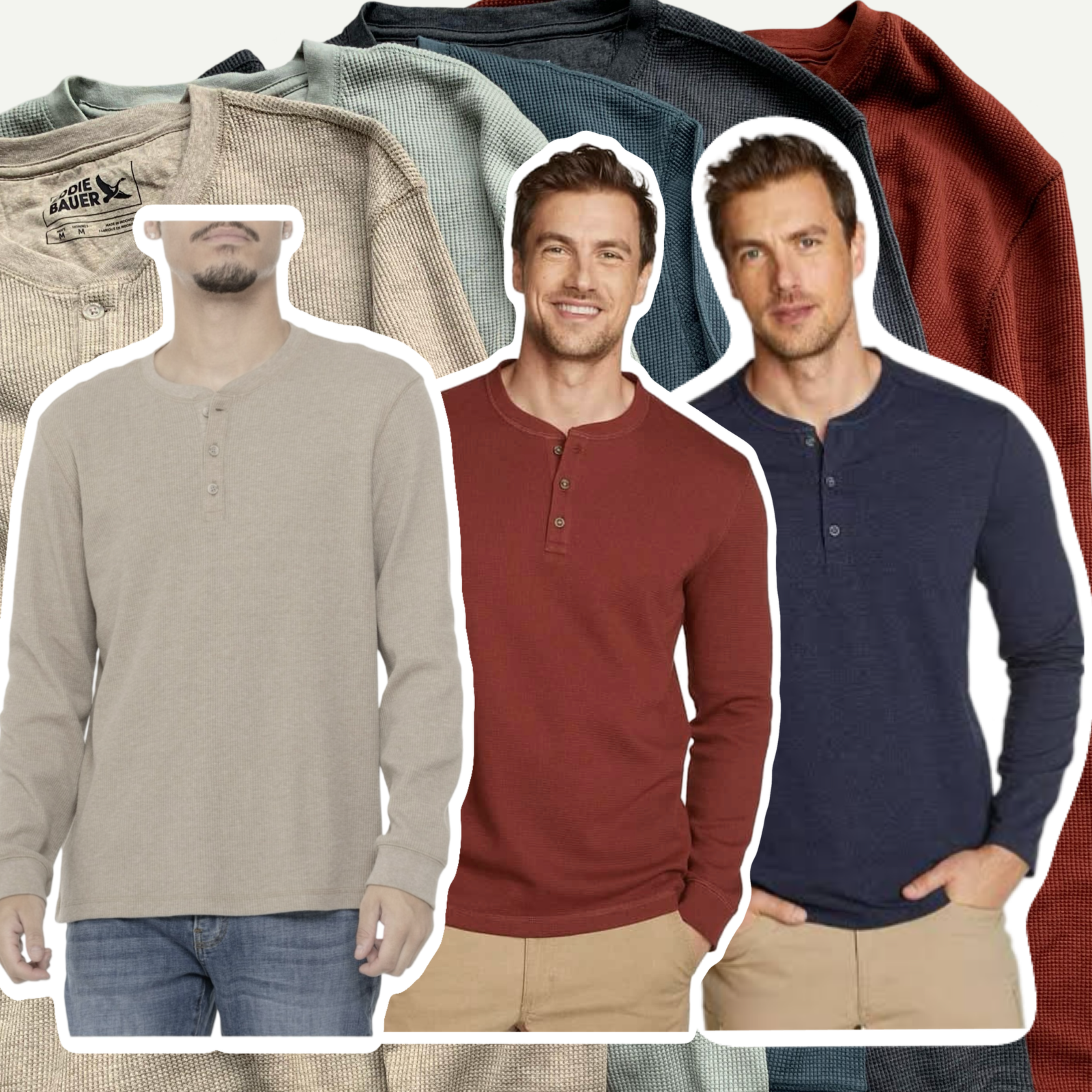 Eddie Bauer Men's Waffle Longsleeve (Pria)