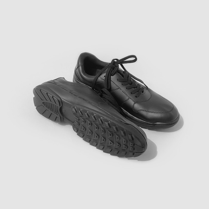 Sepatu Sneakers Pria Cowok Casual Miles&co - Hexal Series Full Hitam