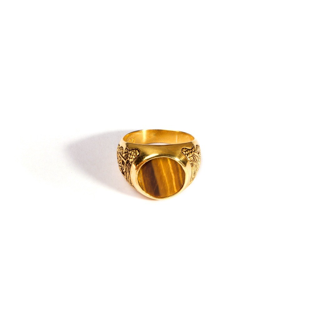 Garuda Naga Tiger Eye Ring