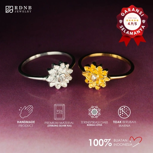 Image of LOTUS RING - NAVYA SERIES 925