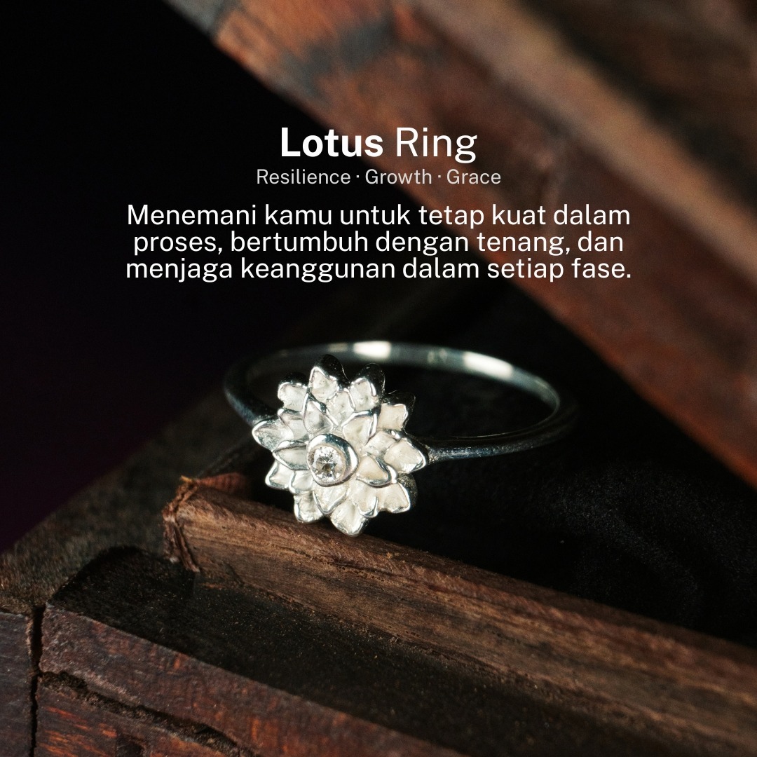LOTUS RING - NAVYA SERIES 925