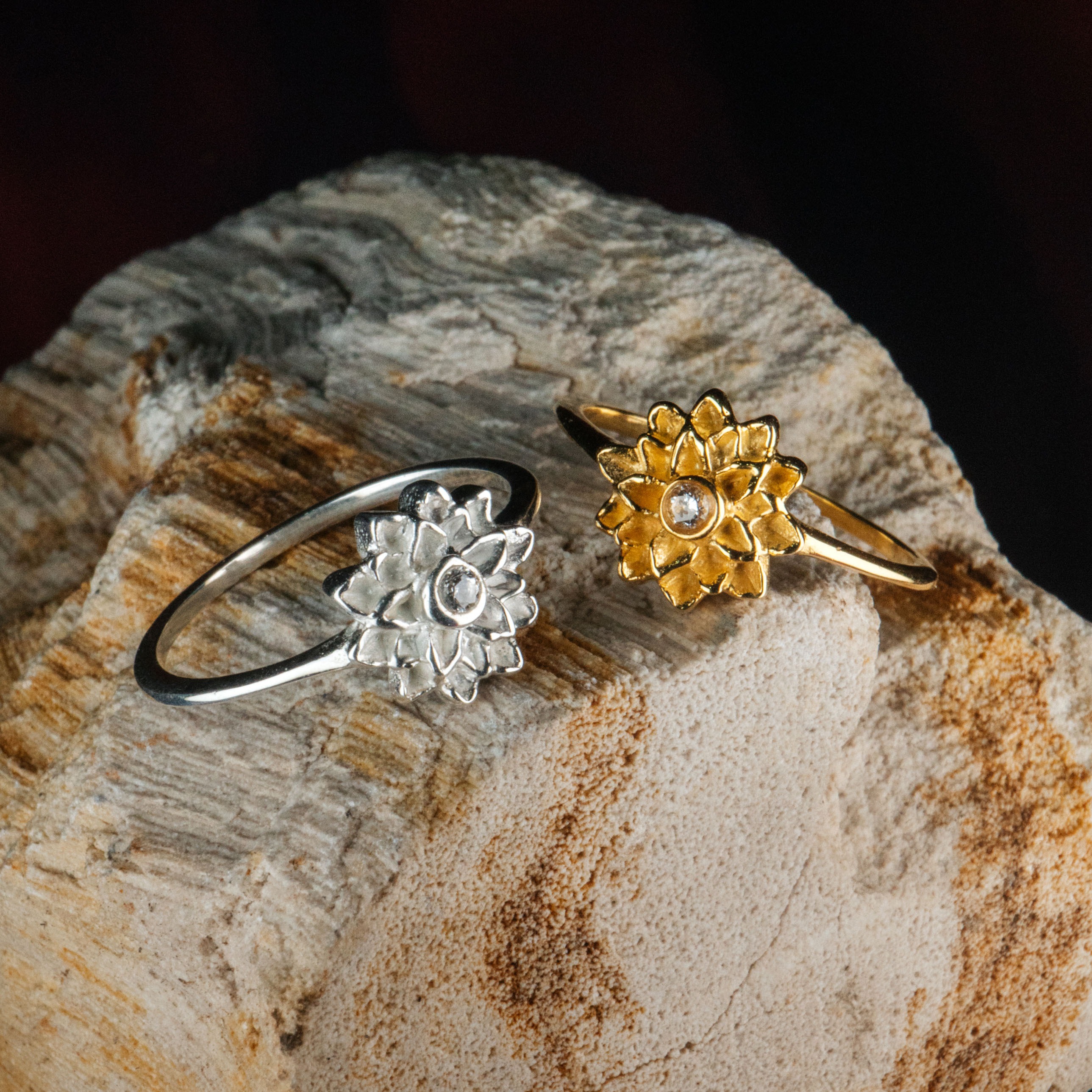 LOTUS RING - NAVYA SERIES 925