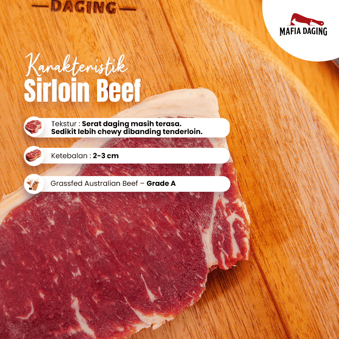 [Mafia Daging] Sirloin Steak Australia Grade A 150g