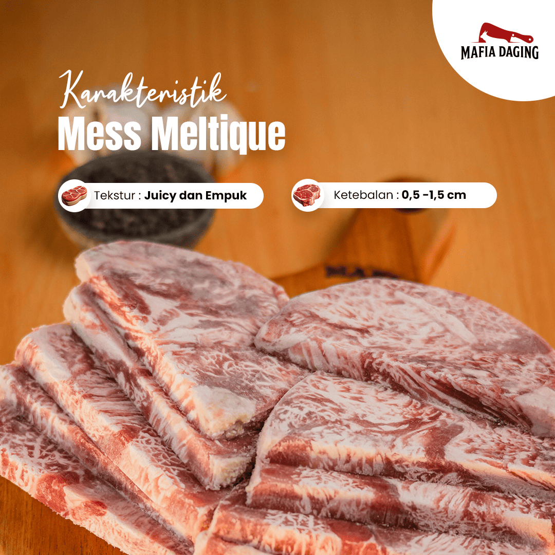[Mafia Daging] PROMO!! Mess Meltique 1kg Kualitas Premium isi 10 potong