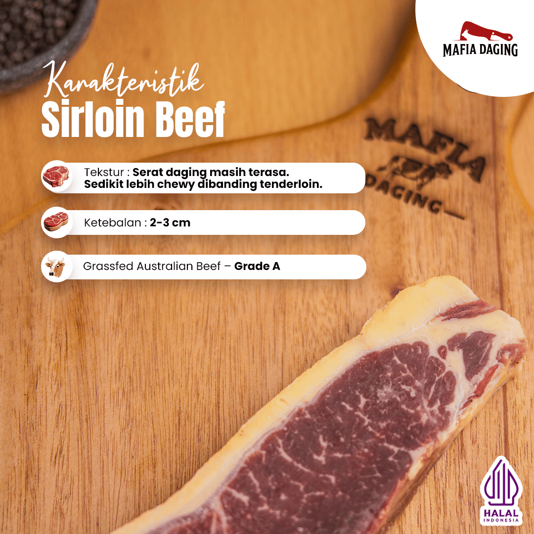 [Mafia Daging] PROMO! Sirloin Steak Australia Premium 1 kg