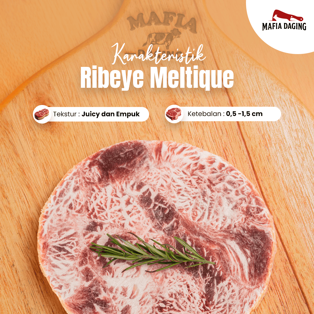[Mafia Daging] PROMO!!! Wagyu Daging Steak Ribeye Meltique Prime Cut 1 kg
