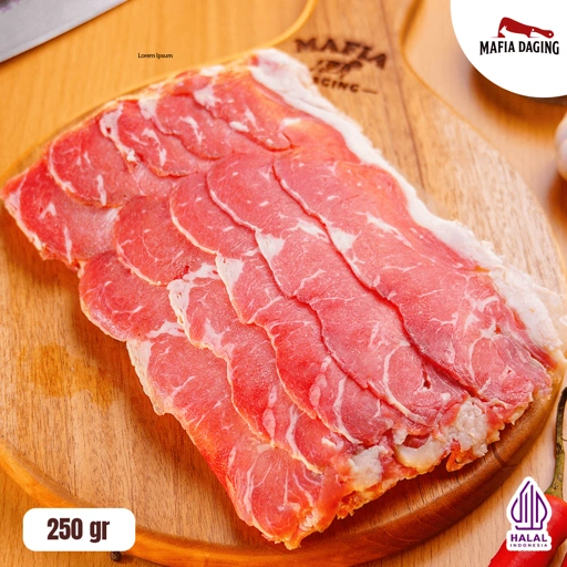 Image of [Mafia Daging] USA Beef Slice / Daging Sapi Slice Tipis / Shortplate Slice 250 g