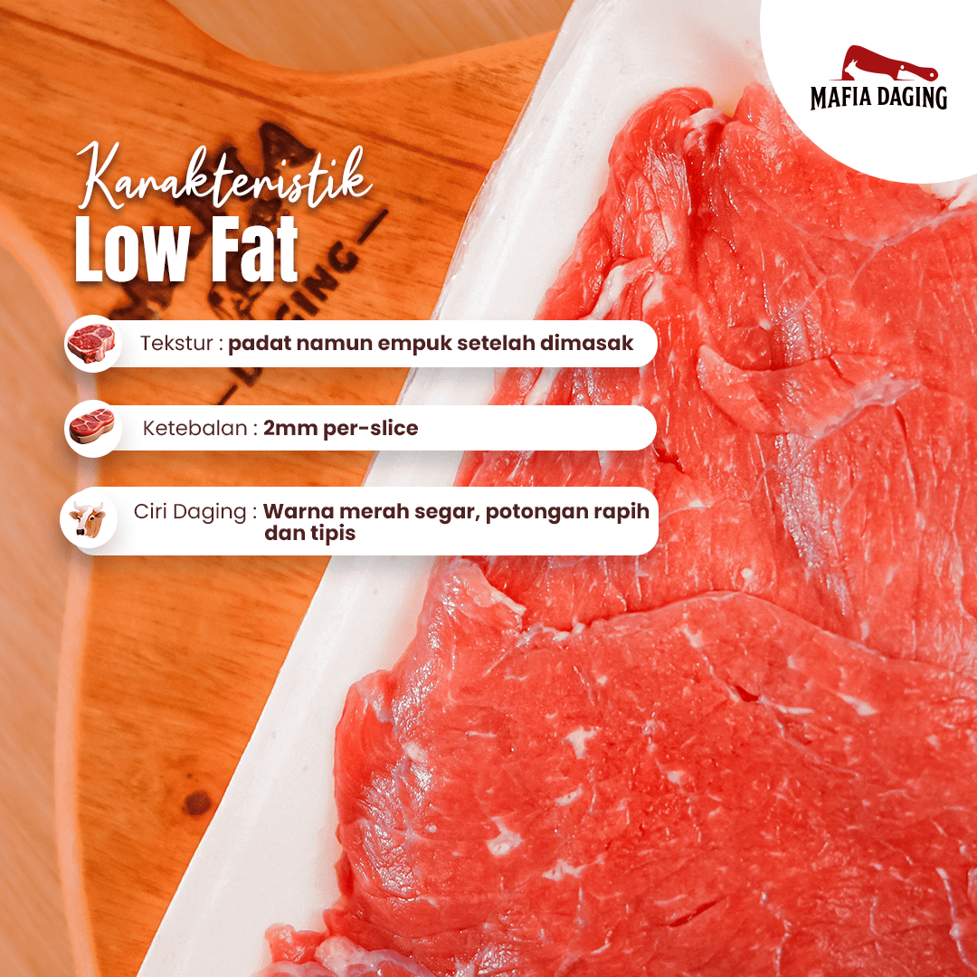 [Mafia Daging] Beef Slice Low Fat / Shabu Shabu 1 kg