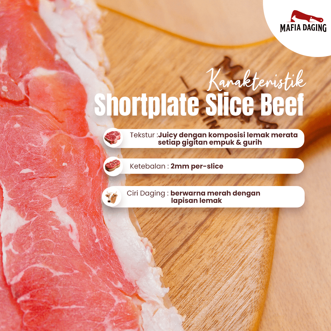 [Mafia Daging] Daging / USA Beef Slice Shortplate/ Tasty Beef 1kg