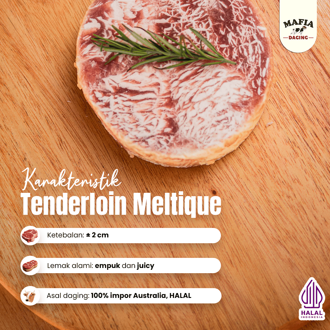 [Mafia Daging] Wagyu Daging Steak Tenderloin Meltique Prime Cut 1kg