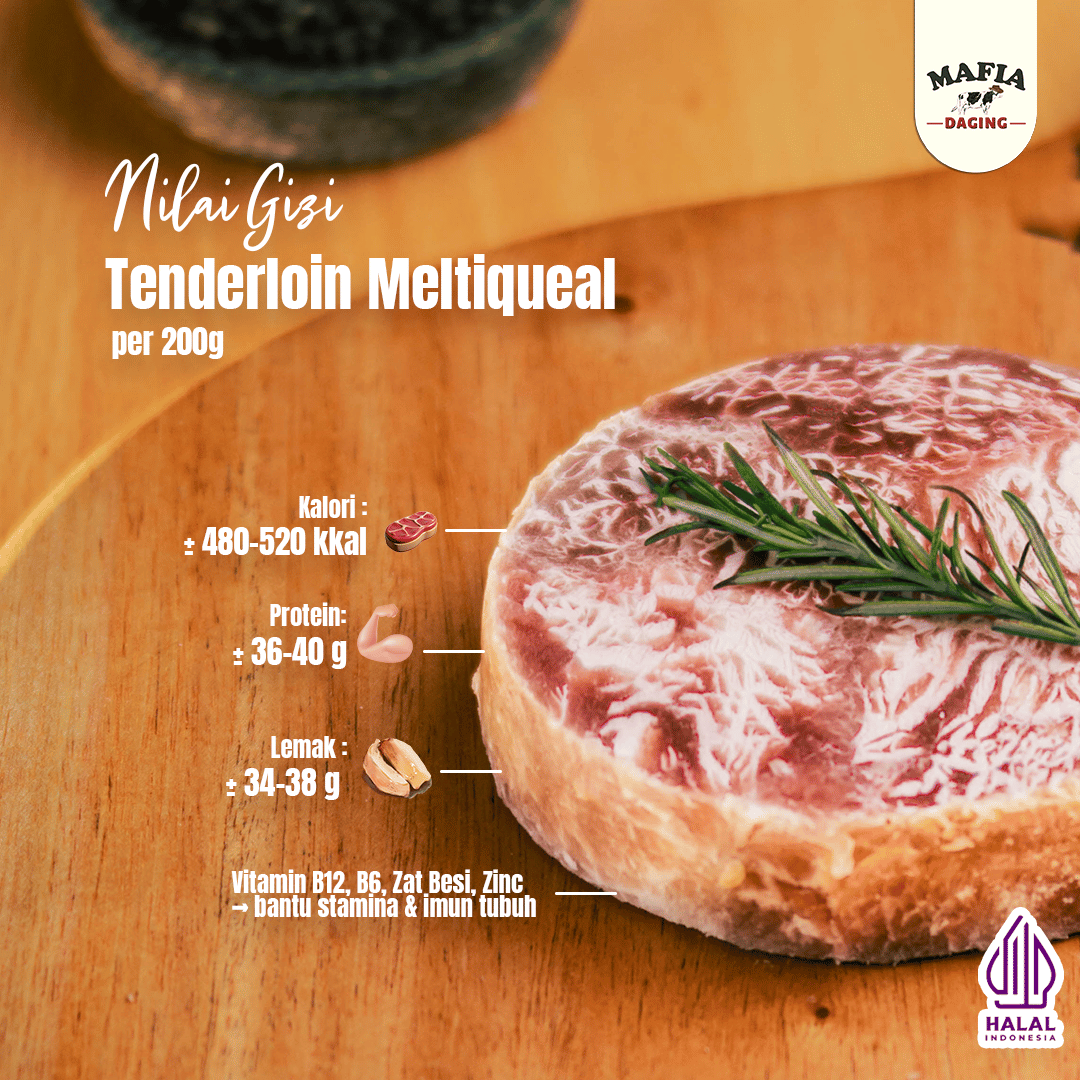[Mafia Daging] Wagyu Daging Steak Tenderloin Meltique Prime Cut 200gr