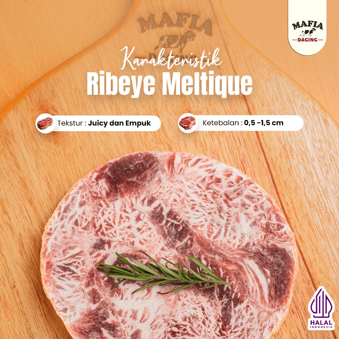 [Mafia Daging] Wagyu Daging Steak Ribeye Meltique Prime Cut 200gr