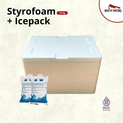 [Mafia Daging] Styrofoam 10kg & 2pack Ice Pack 400ml