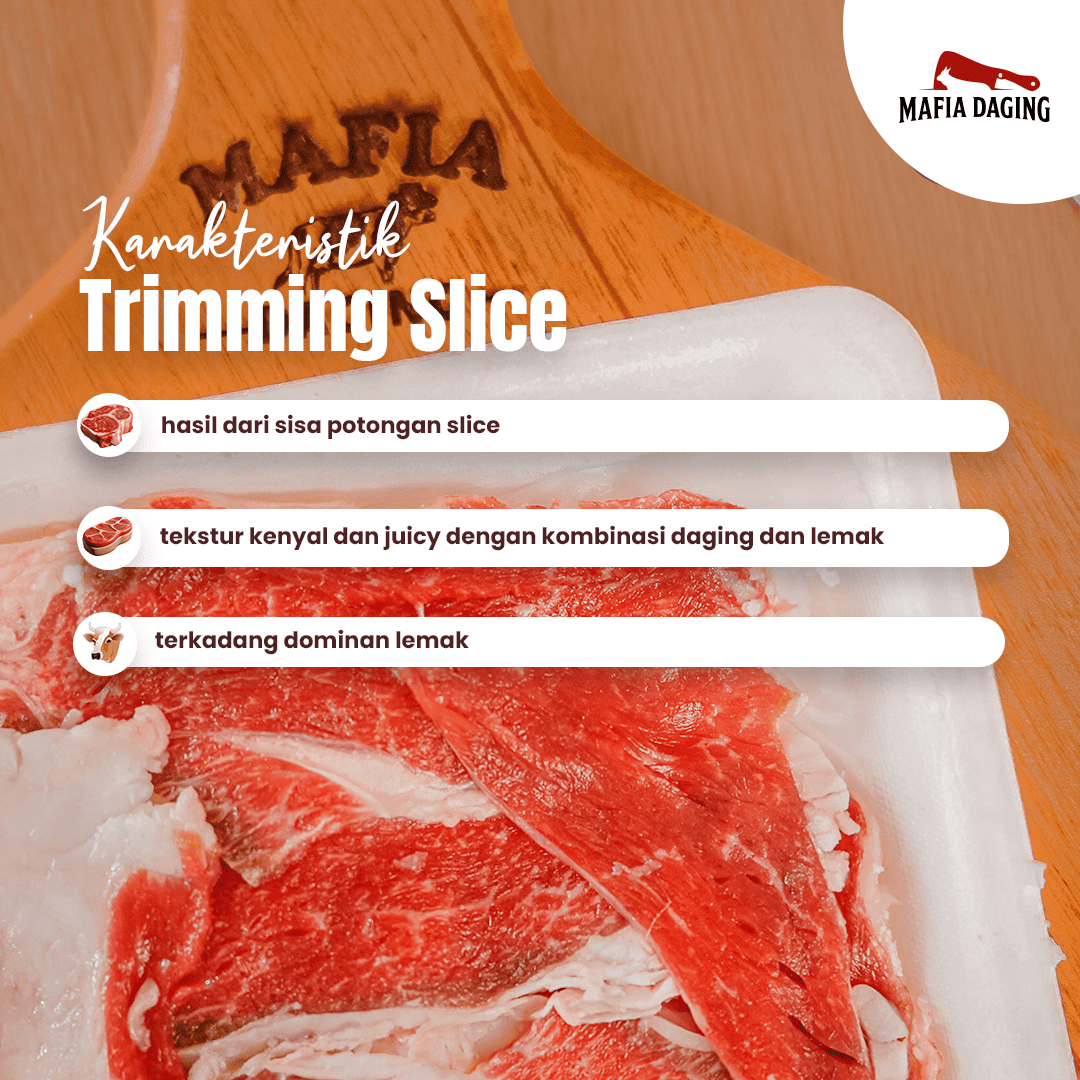 [Mafia Daging] HARGA MURAH!!! Trimming Beef Slice 500g