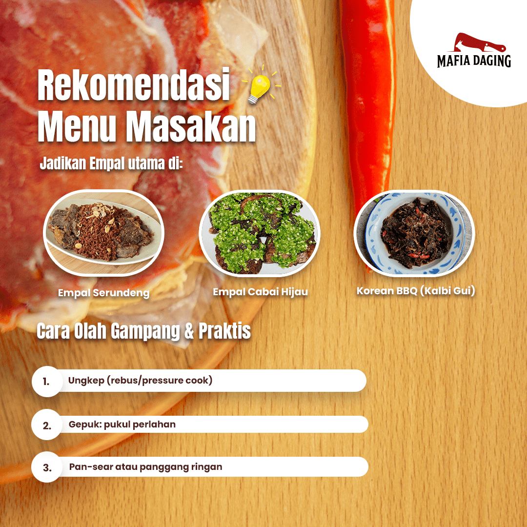 [Mafia Daging] Daging Sapi Empal Empuk / Daging Gepuk 1 kg