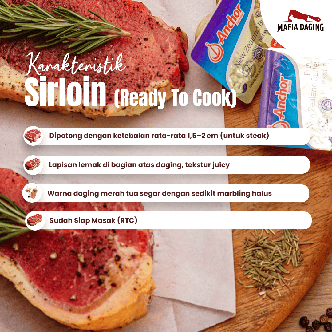 [Mafia Daging] Ready To Cook Sirloin Steak Set