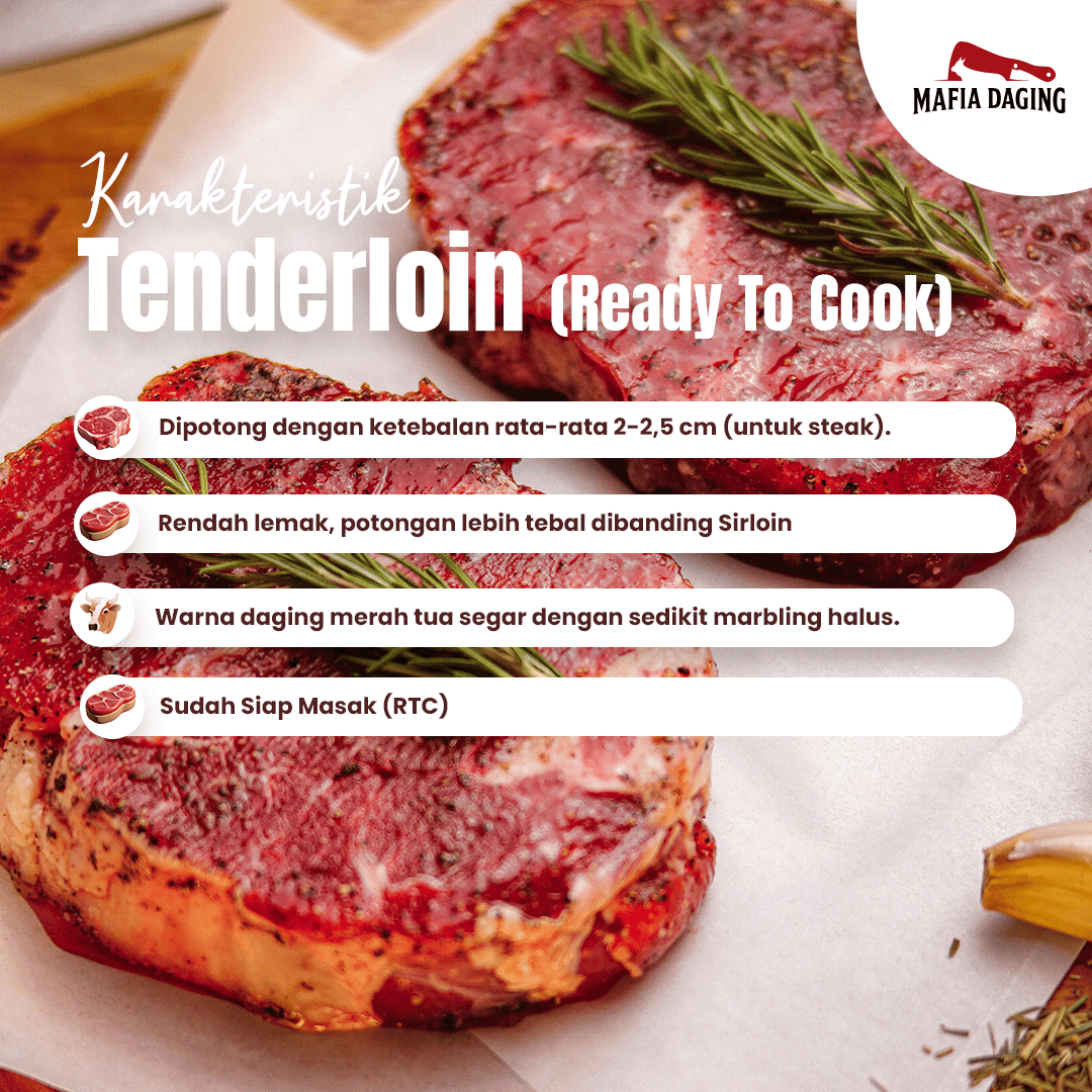 [Mafia Daging] Ready To Cook Tenderloin Steak Set