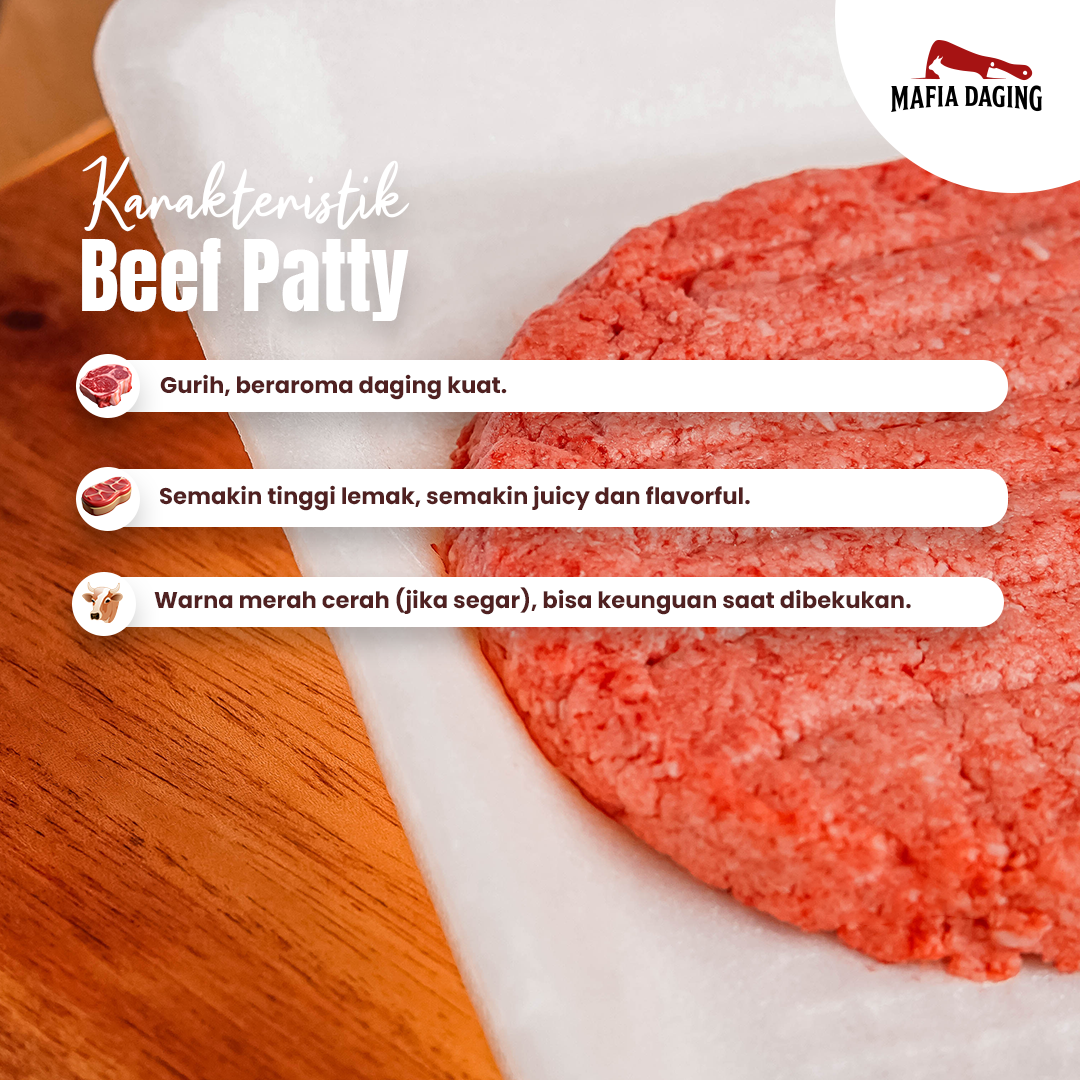 [Mafia Daging] Premium Wagyu Beef Patty / Wagyu Beef Burger / Beef Burger Patty