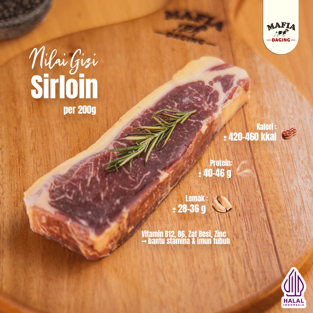 [Mafia Daging] Sirloin Steak 200g