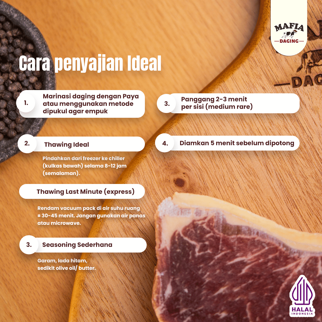 [Mafia Daging] Sirloin Steak 200g