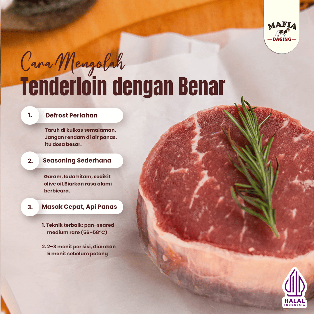 [Mafia Daging] Tenderloin Steak 200g