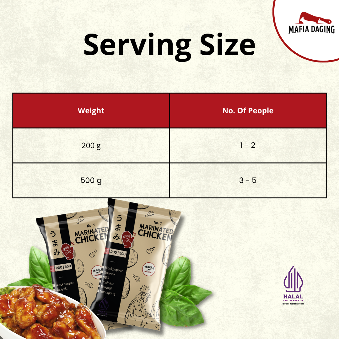 [Mafia Daging] Marinated Chicken - 500g