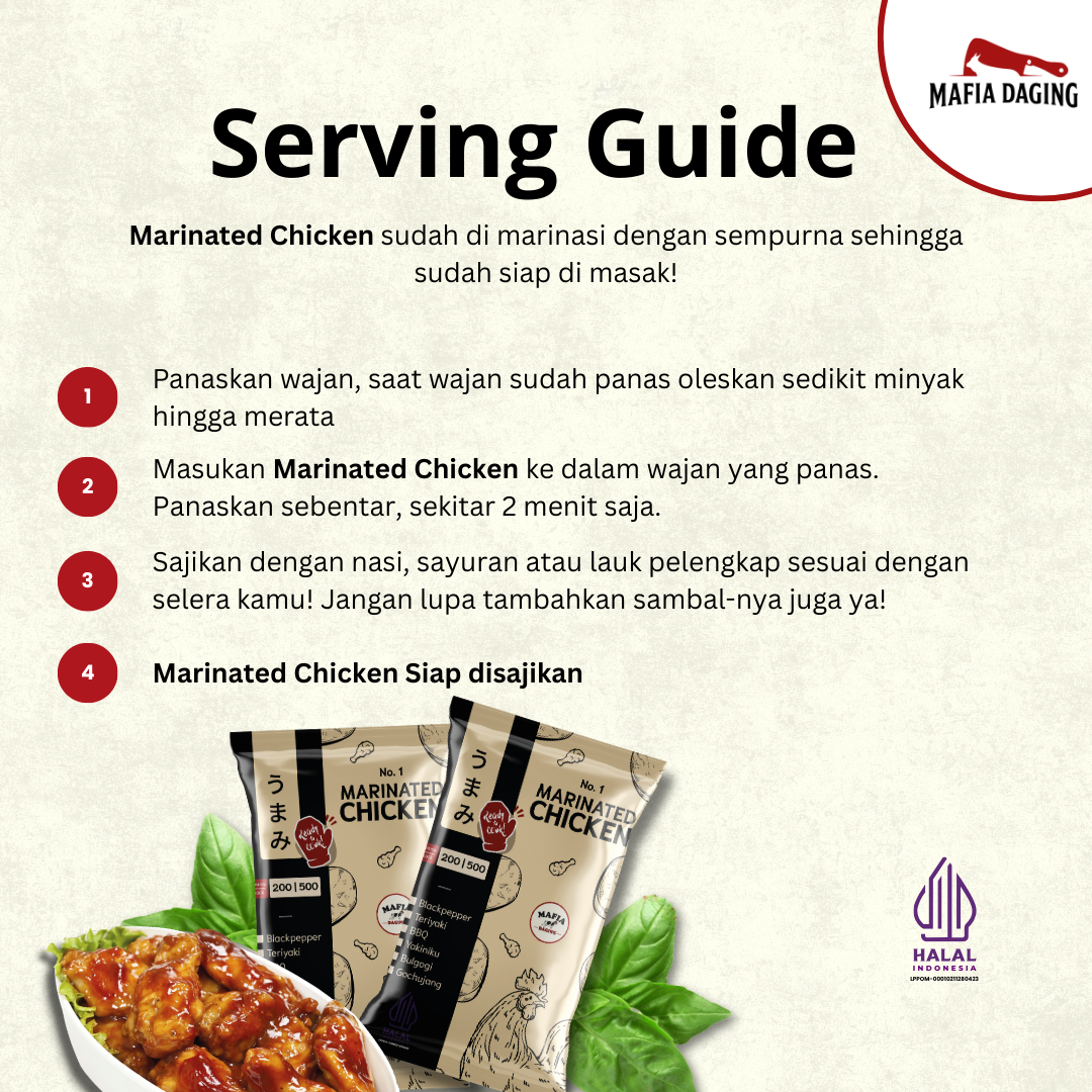 [Mafia Daging] Marinated Chicken- 200g
