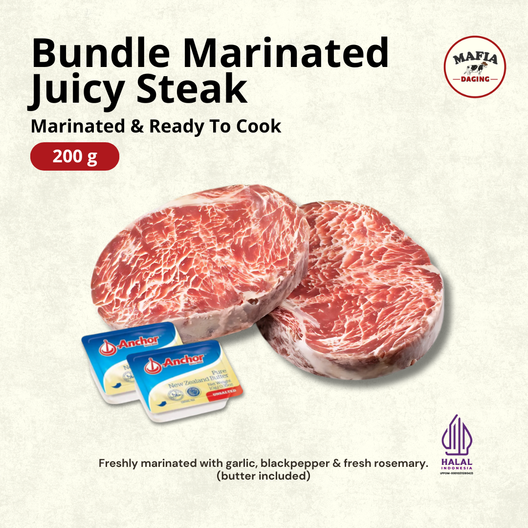 [Mafia Daging] Bundle Marinated Juicy Steak (MAJESTEAK) 200g