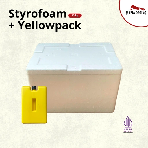 Image of [Mafia Daging] Styrofoam 10kg & Ice Yellow Pack 500ml