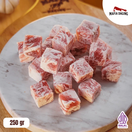 Image of [Mafia Daging] Saikoro Beef Wagyu Meltique Cube Premium 250 g