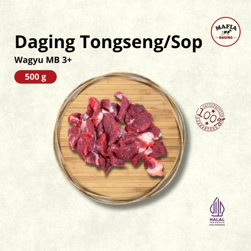 Image of [Mafia Daging] PROMO ! Daging Sapi Tongseng / Oseng / Sop Wagyu Australia MB3+ 500g