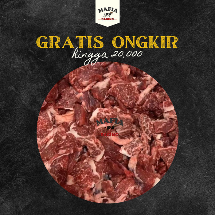 [Mafia Daging] PROMO ! Daging Sapi Tongseng / Oseng / Sop Wagyu Australia MB3+ 500g