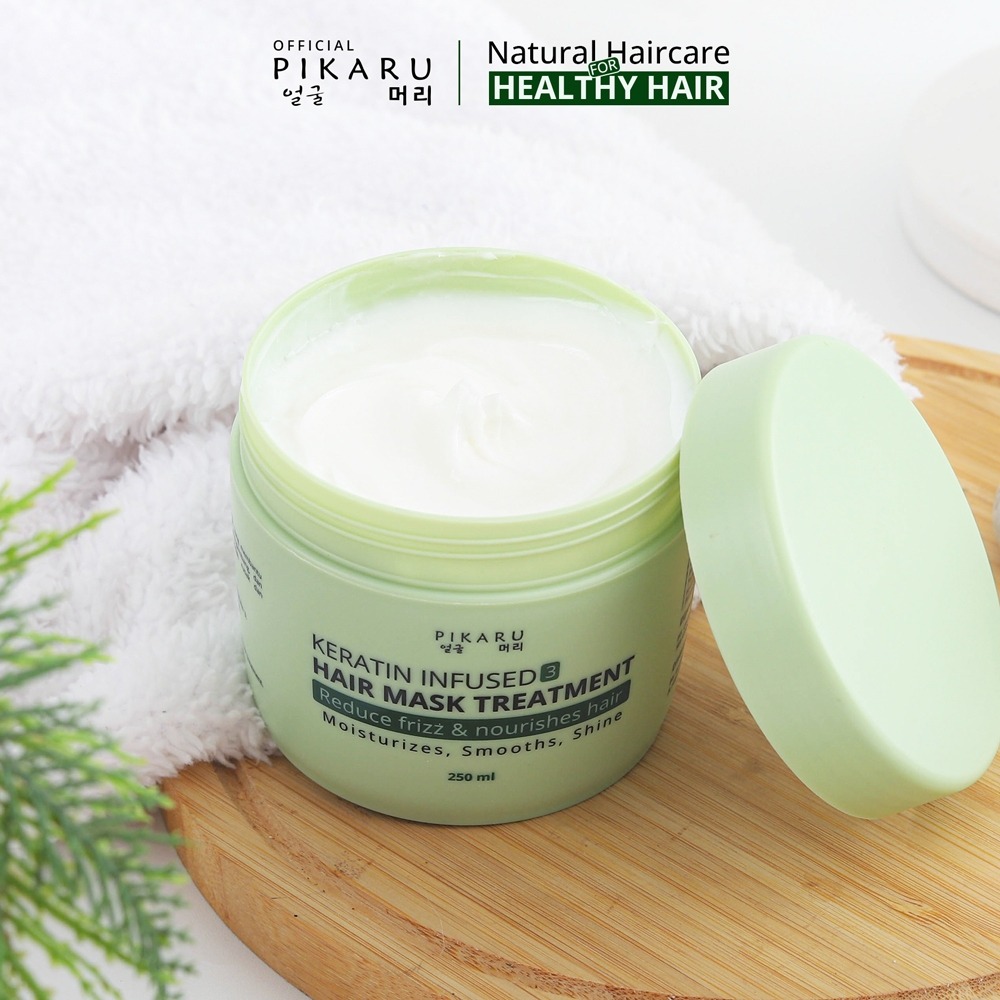 Keratin Therapy At Home - Pikaru Keratin Treatment Infused 3 Hair Mask