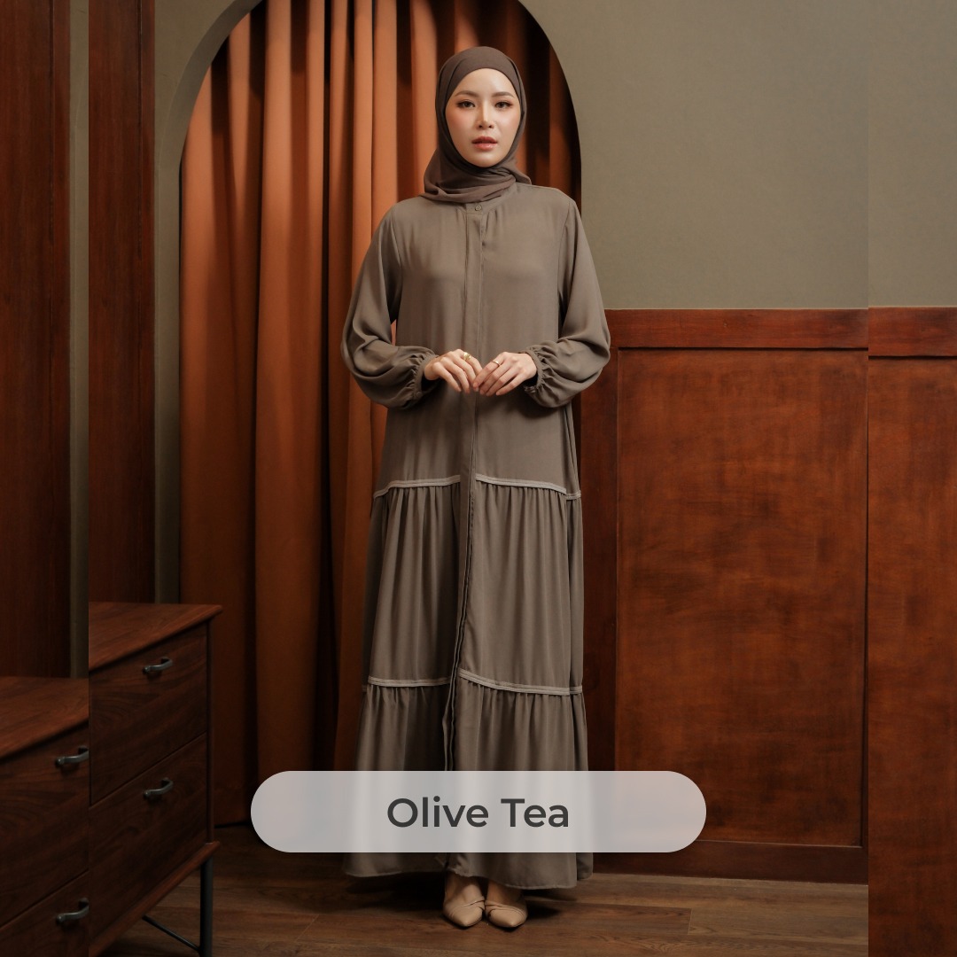 Deyn Scarf - Hanna Dress - Olive Tea