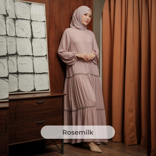 Image of Deyn Scarf - Hanna Dress - Rosemilk