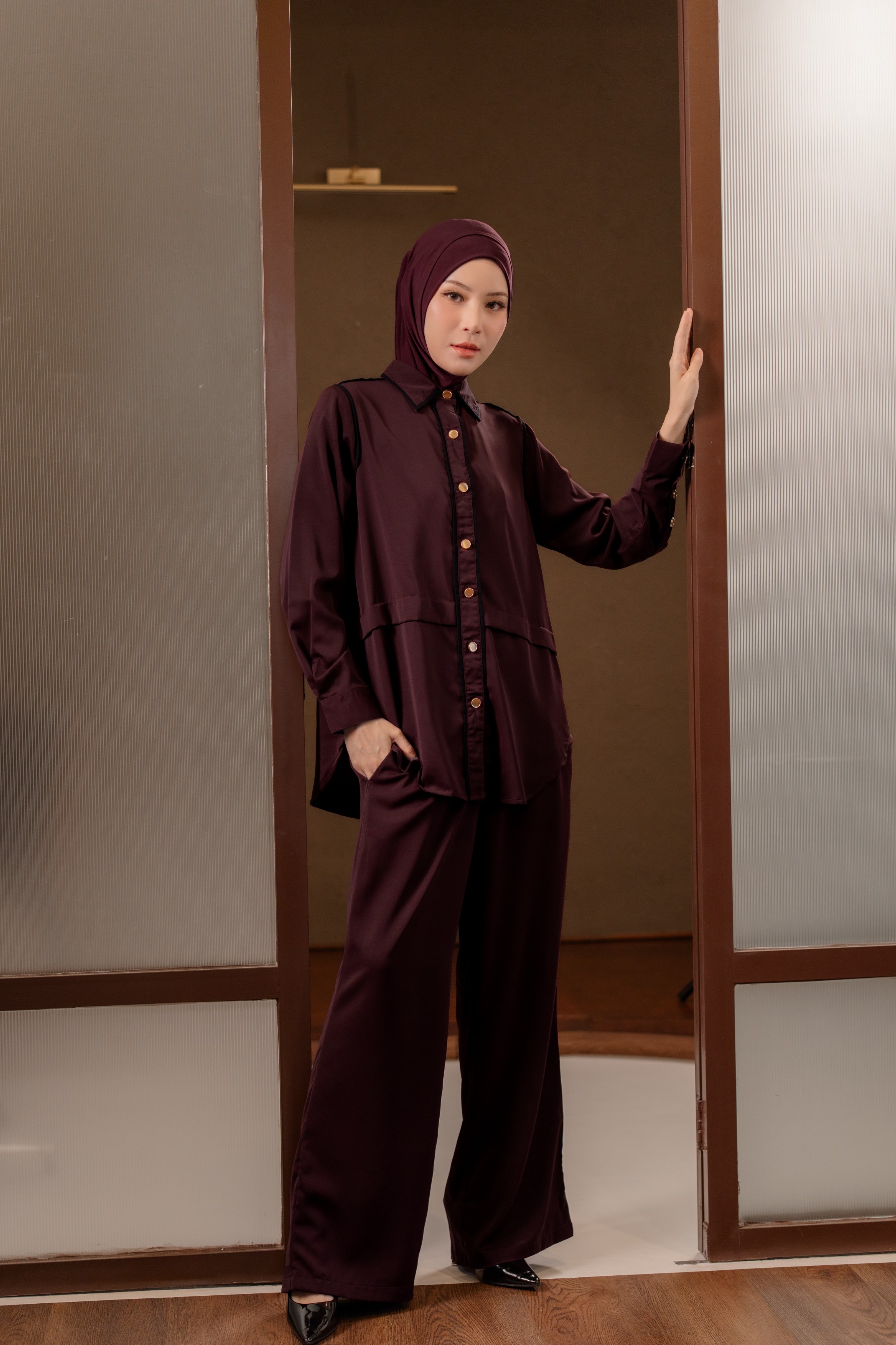 Deyn Scarf - Sabrina One Set - Oxblood