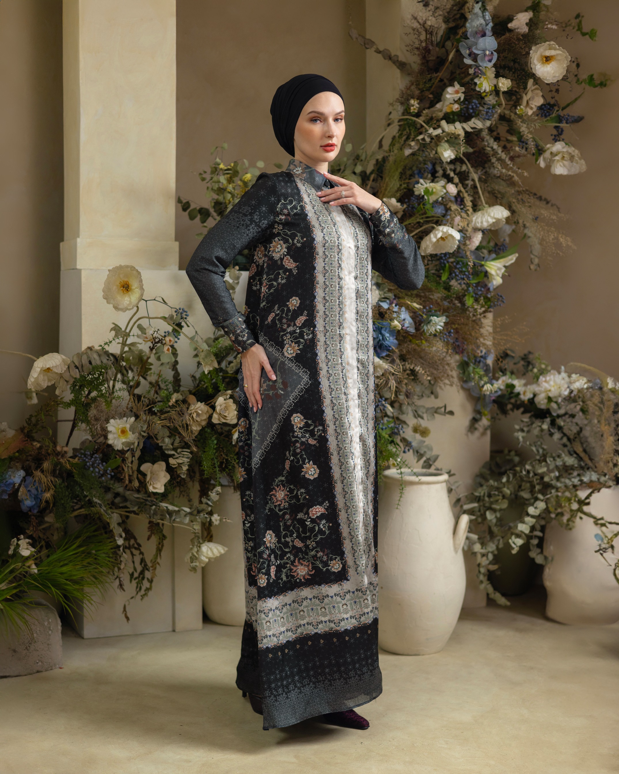 Deyn Scarf - Nada Dress - Onyx