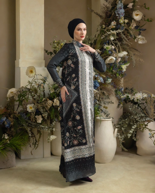Image of Deyn Scarf - Nada Dress - Onyx
