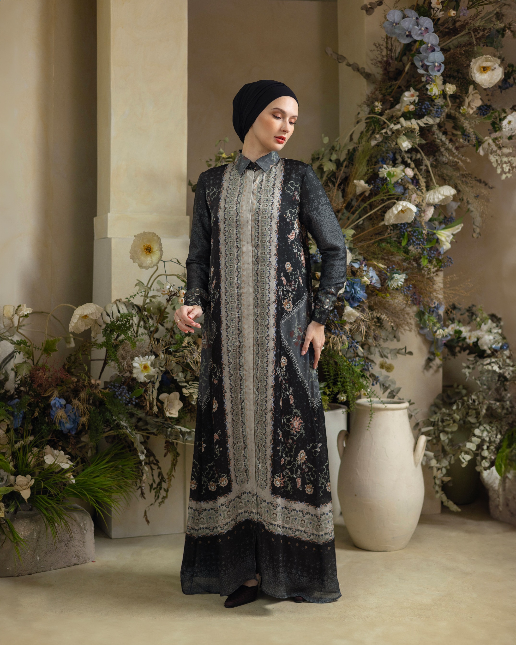 Deyn Scarf - Nada Dress - Onyx