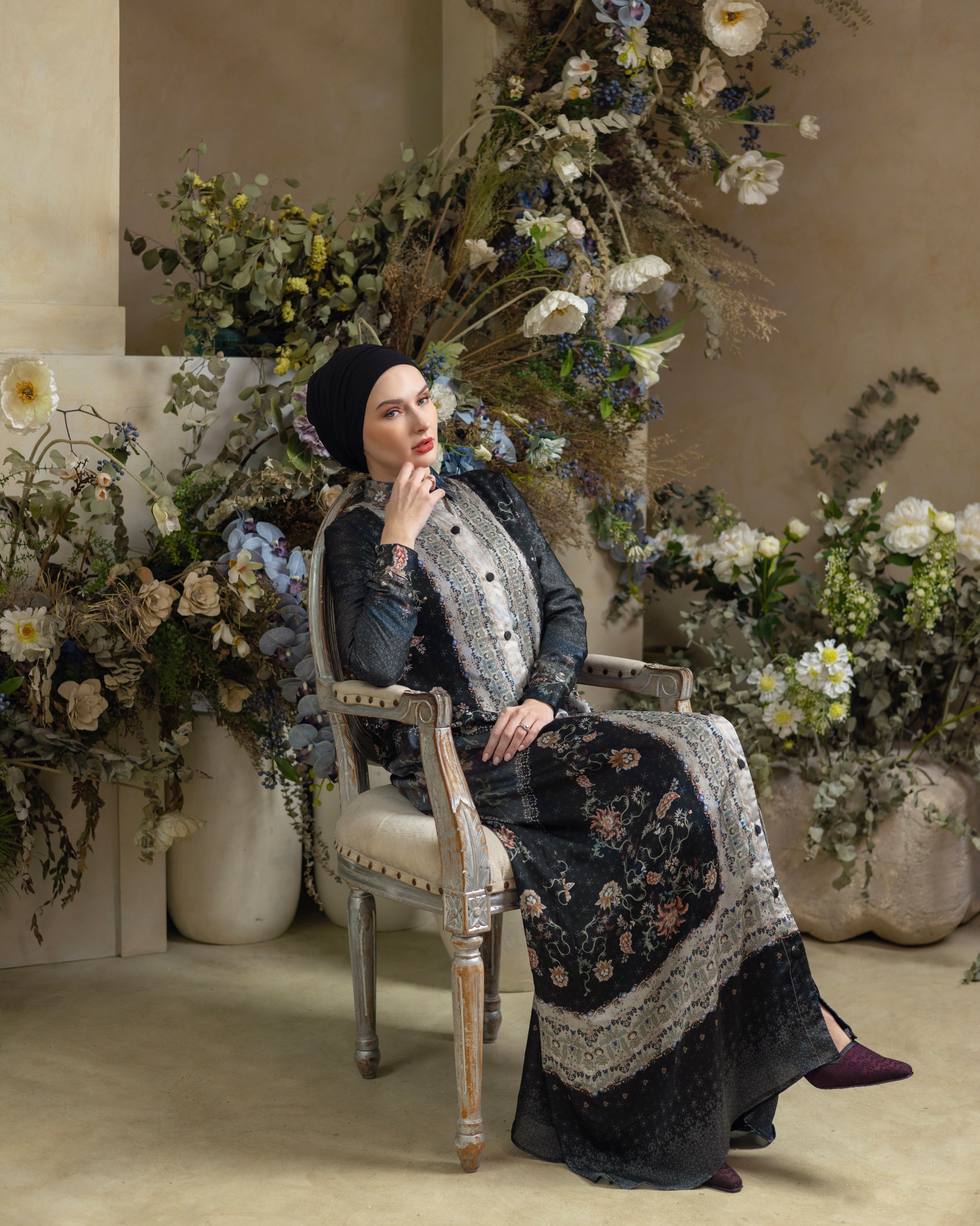 Deyn Scarf - Nada Dress - Onyx