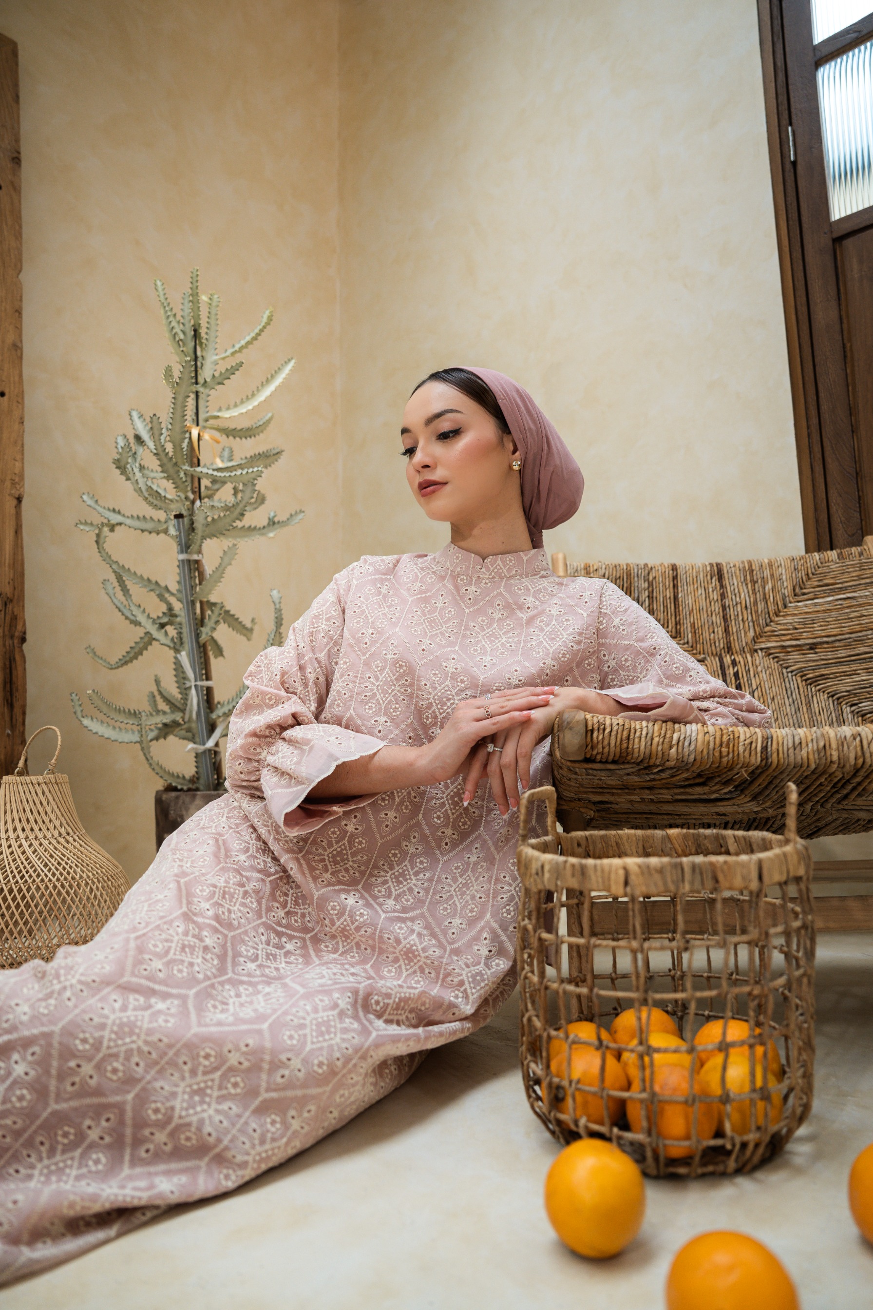 Deyn Scarf - Anara Dress - Dusty
