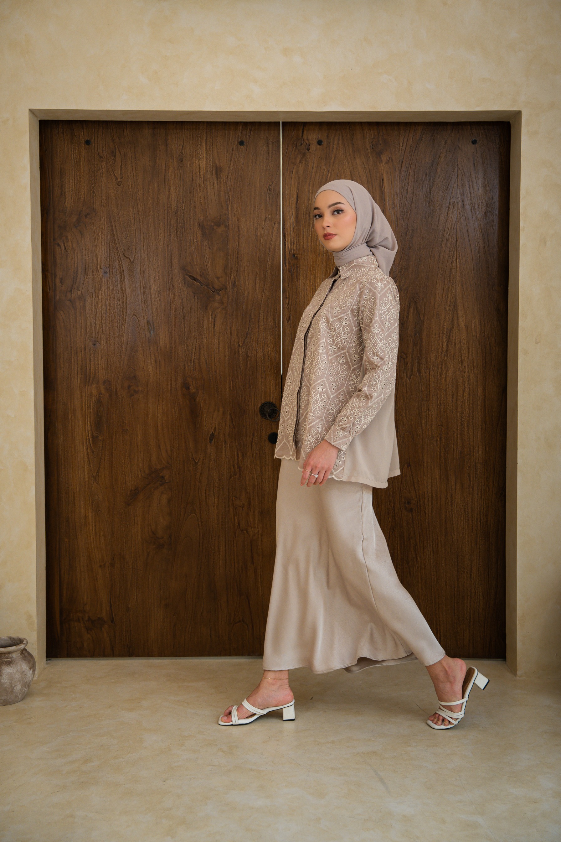 Deyn Scarf - Anara Shirt - Clay