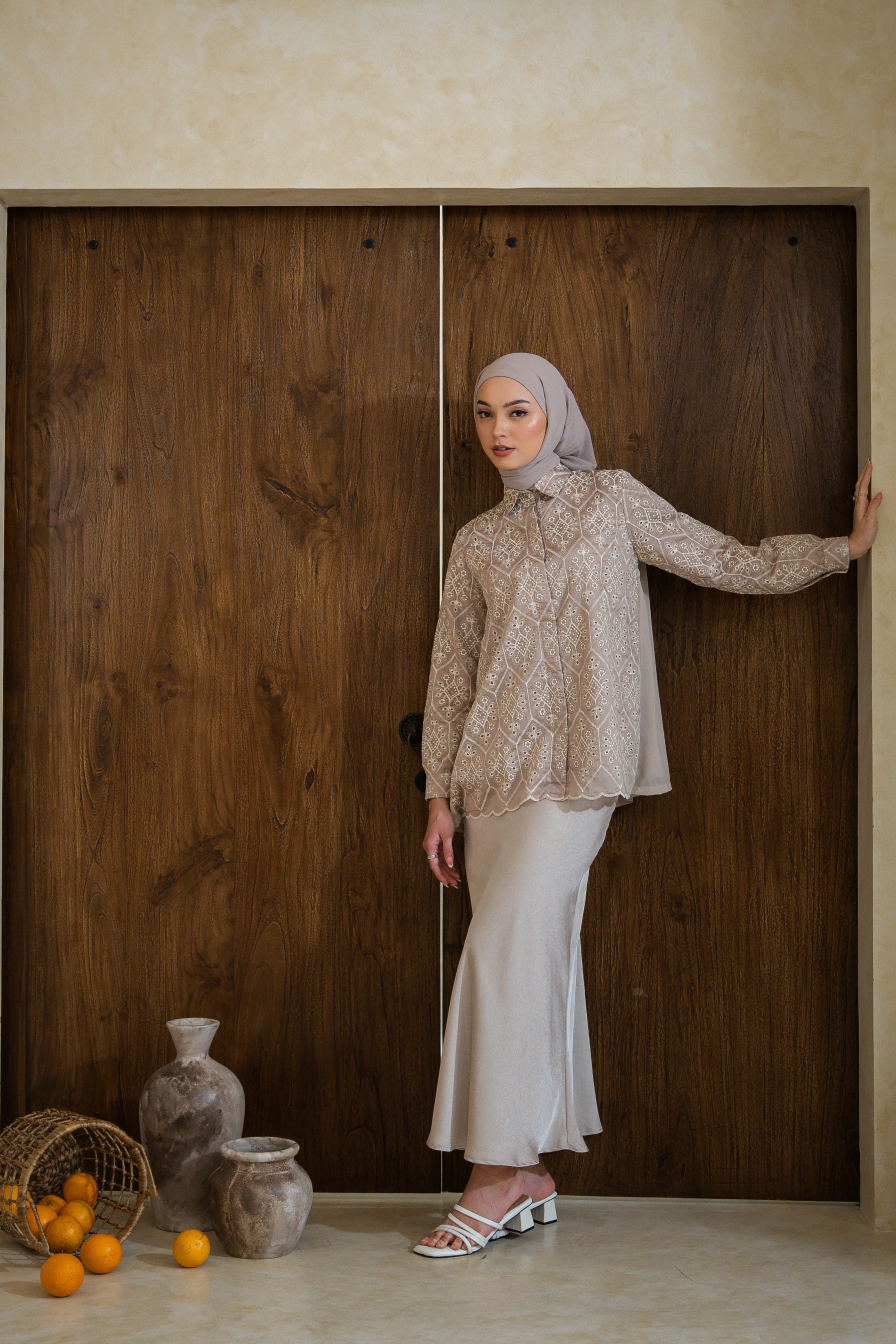 Deyn Scarf - Anara Shirt - Clay