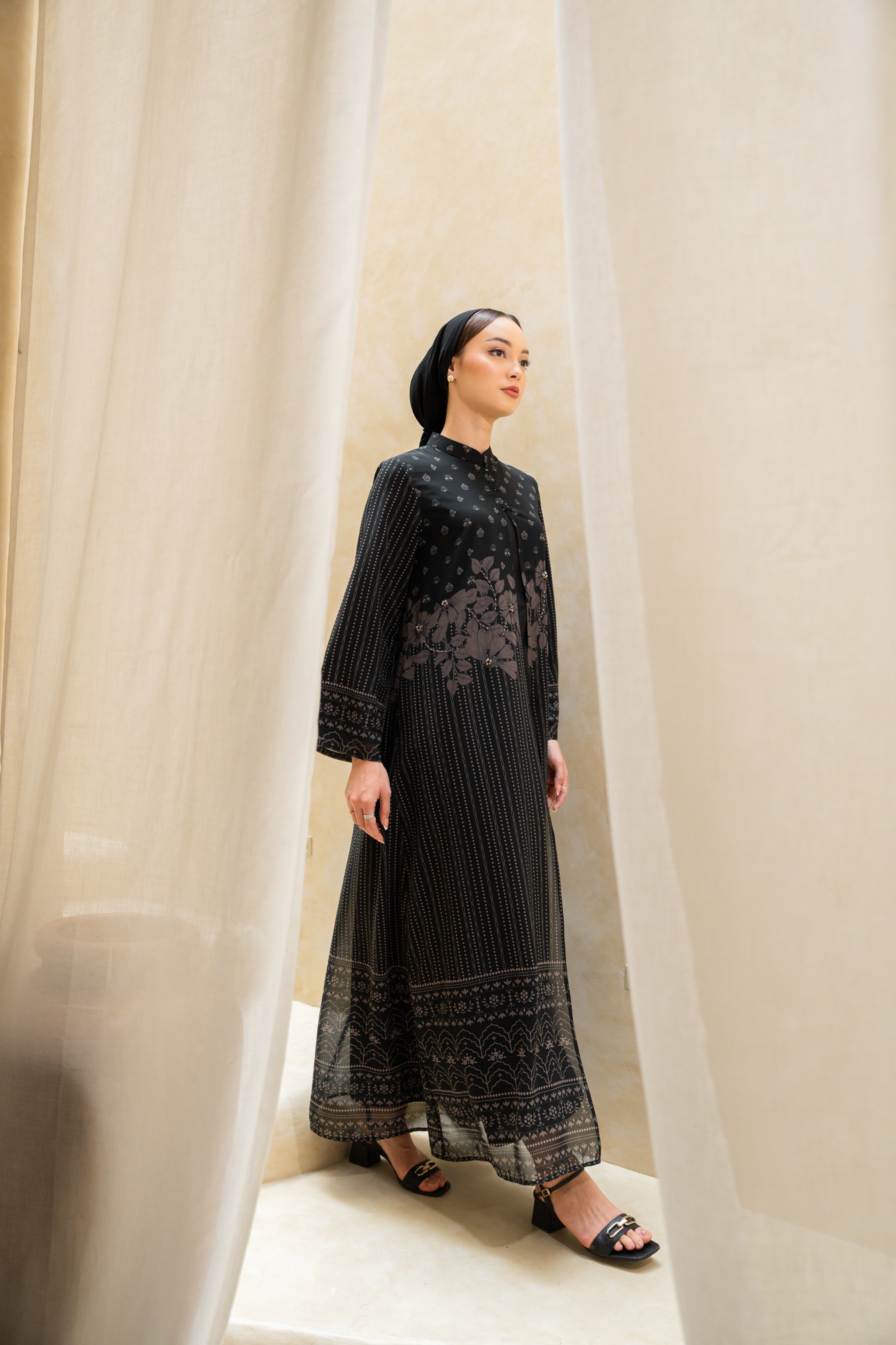 Deyn Scarf - Hayya Raya Dress - Black