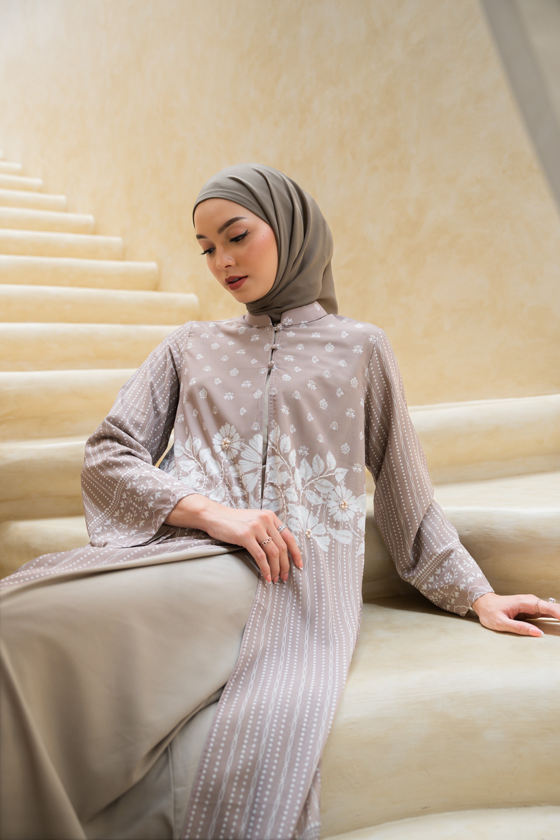Deyn Scarf - Hayya Raya Dress - Honey Beige