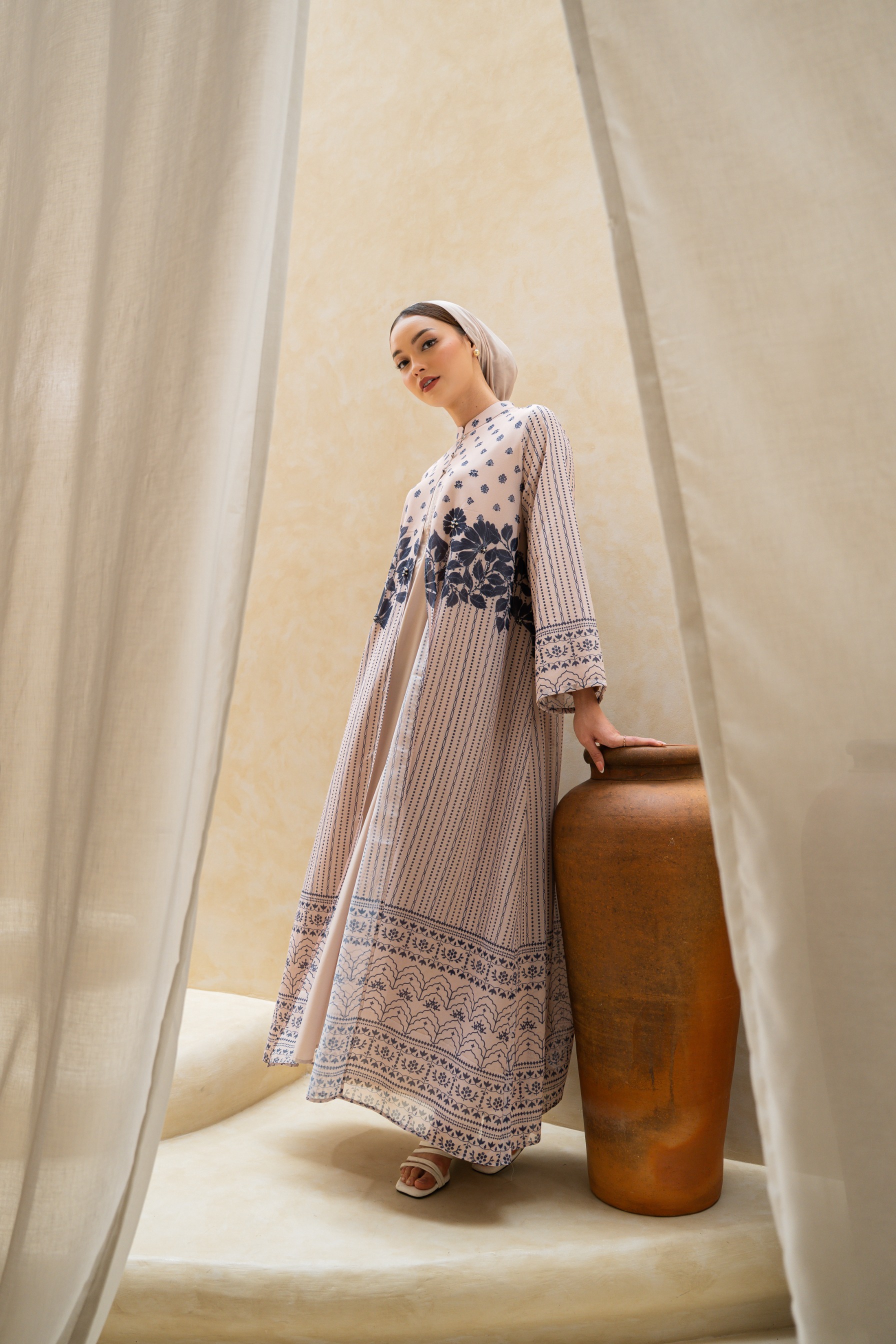 Deyn Scarf - Hayya Raya Dress - Natural Cream