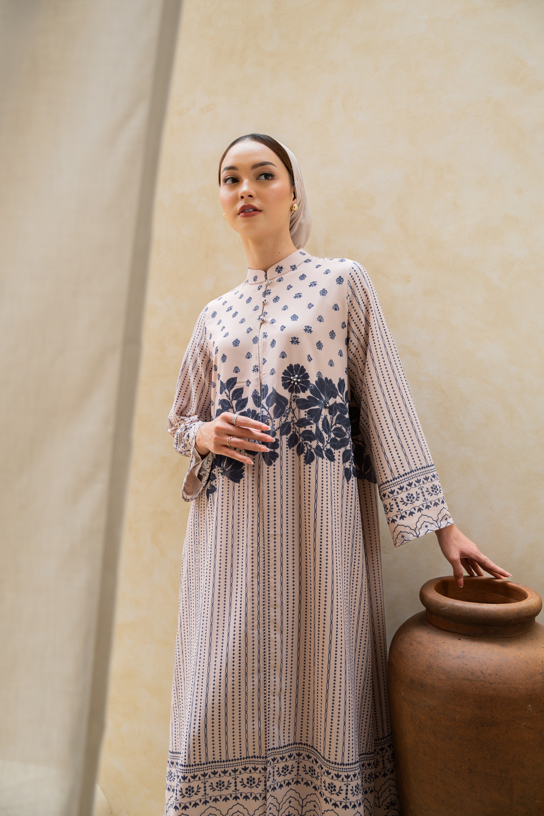 Deyn Scarf - Hayya Raya Dress - Natural Cream