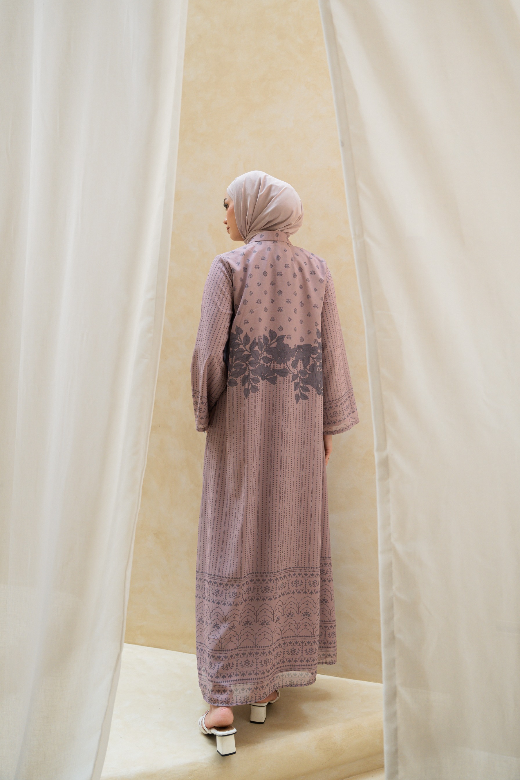 Deyn Scarf - Hayya Raya Dress - Powdered Rose